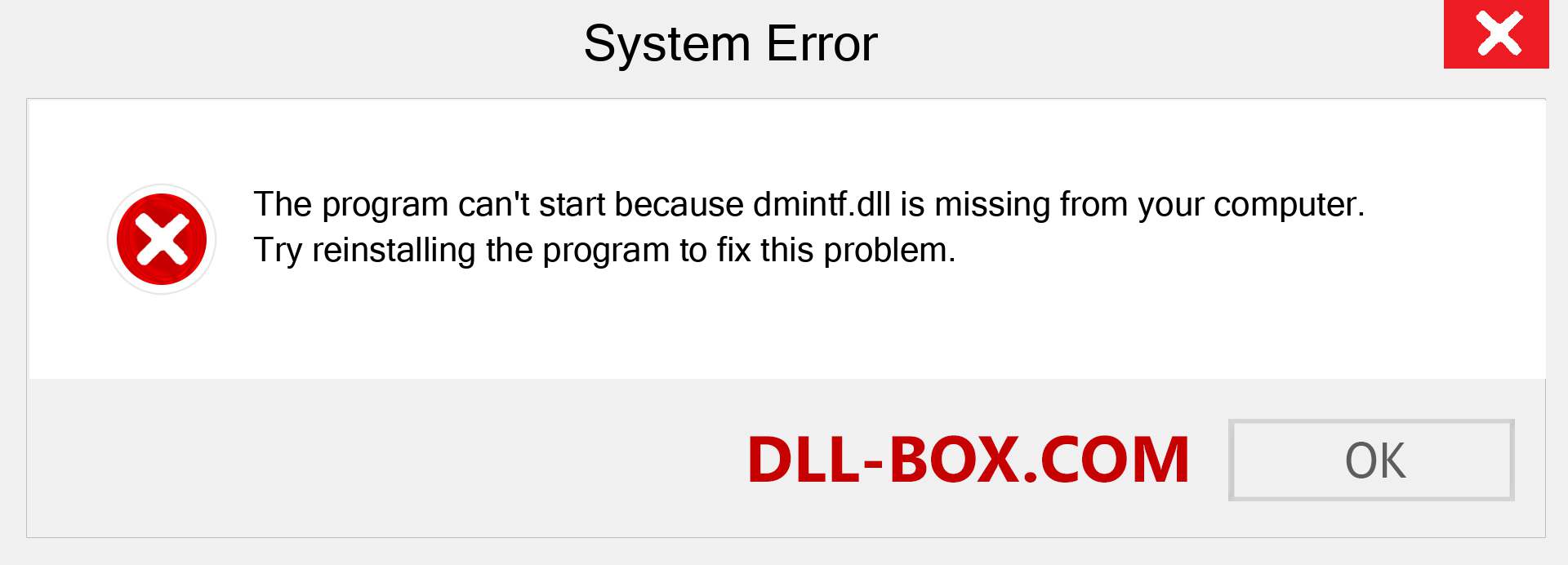  dmintf.dll file is missing?. Download for Windows 7, 8, 10 - Fix  dmintf dll Missing Error on Windows, photos, images